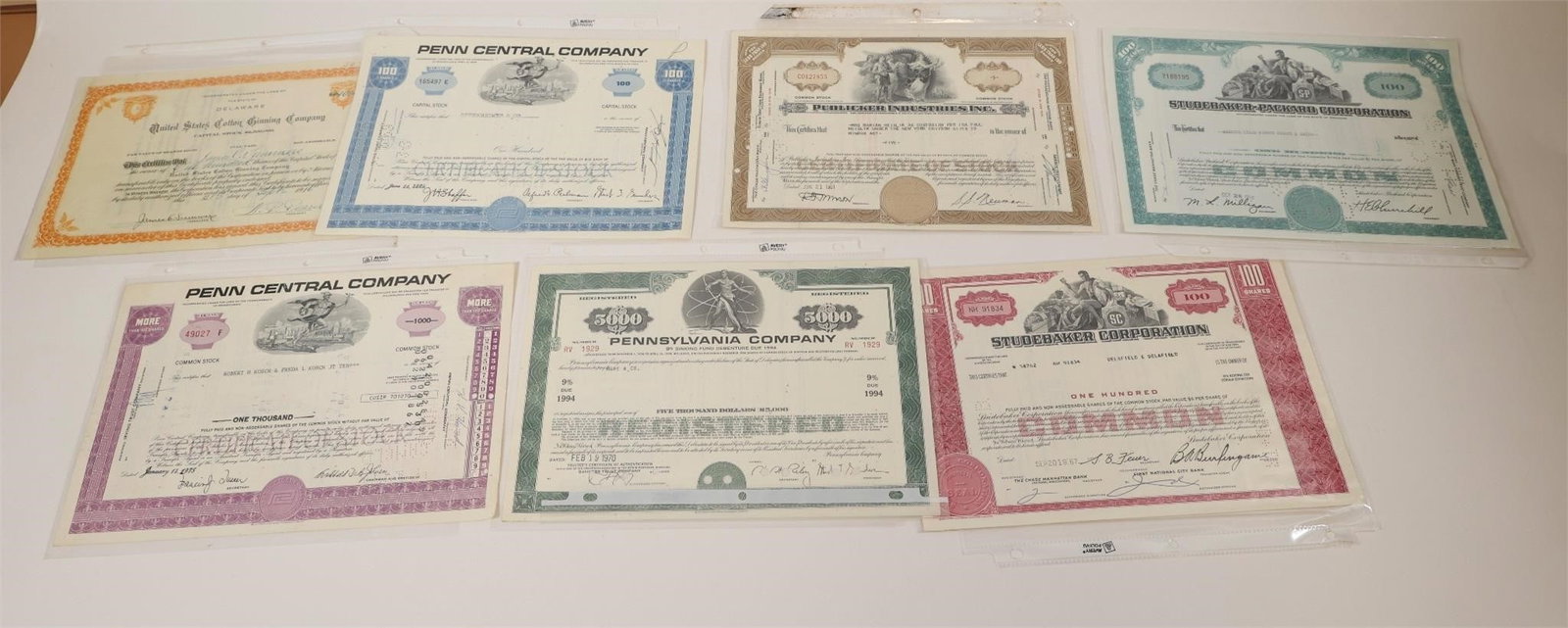 Vintage Stock Certificate Collection (1 of 2)