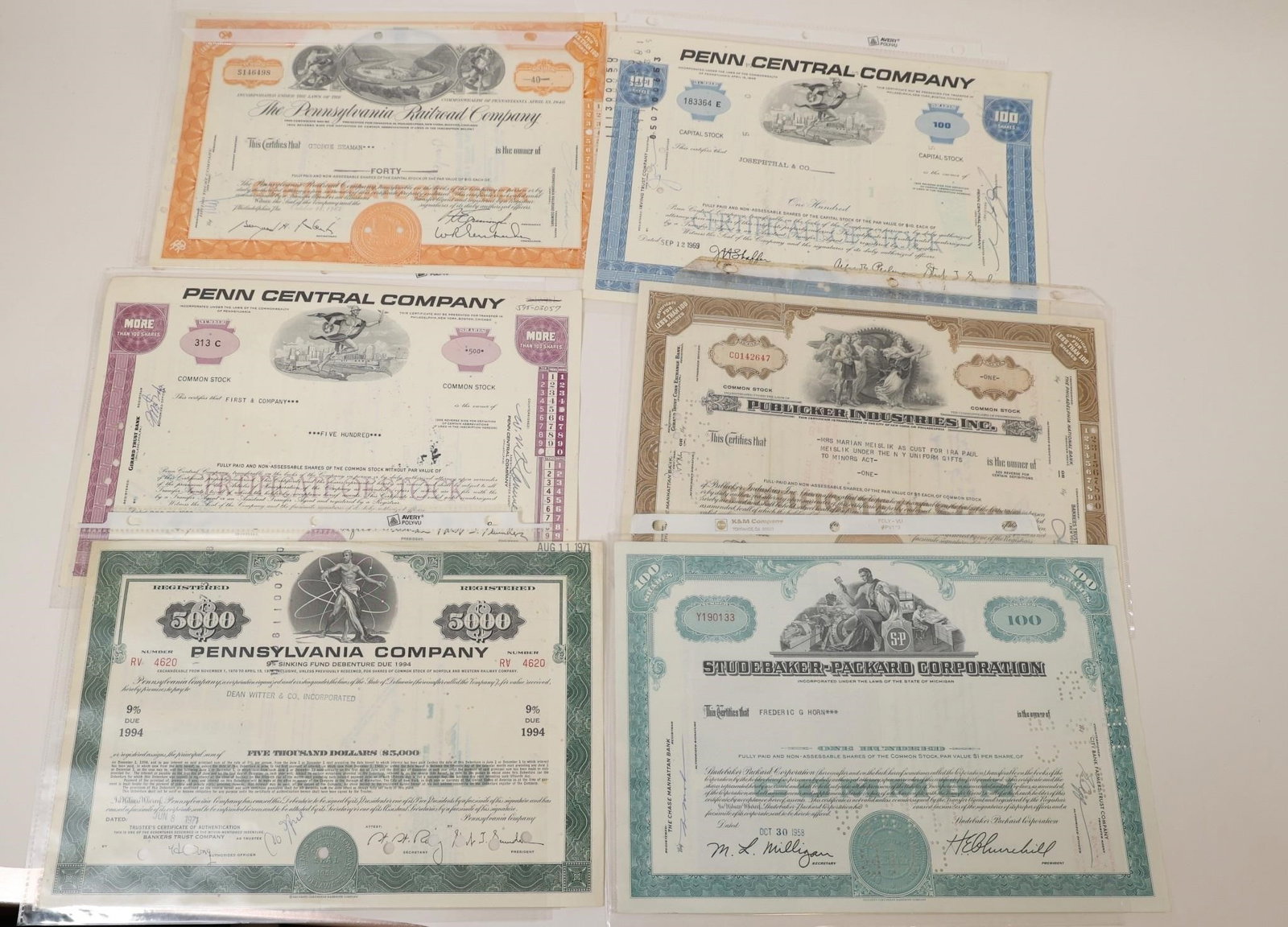 Vintage Stock Certificate Collection (1 of 2)