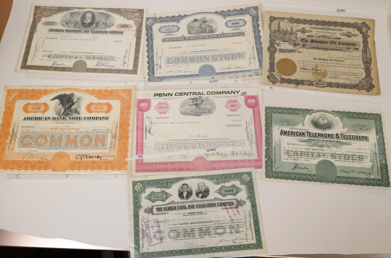 Vintage Stock Certificate Collection (1 of 2)