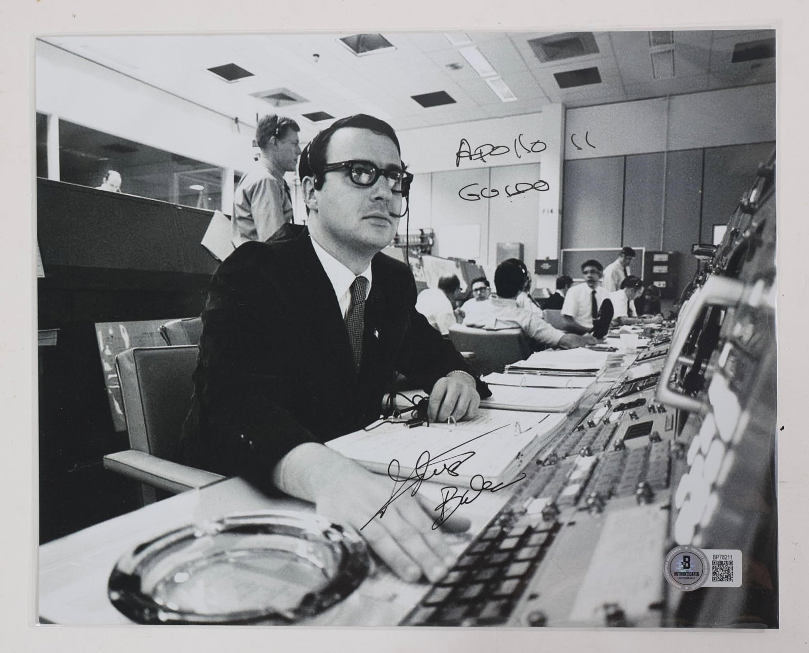 Apollo 11 Steve Bales Signed Photo - Beckett COA (1 of 1)