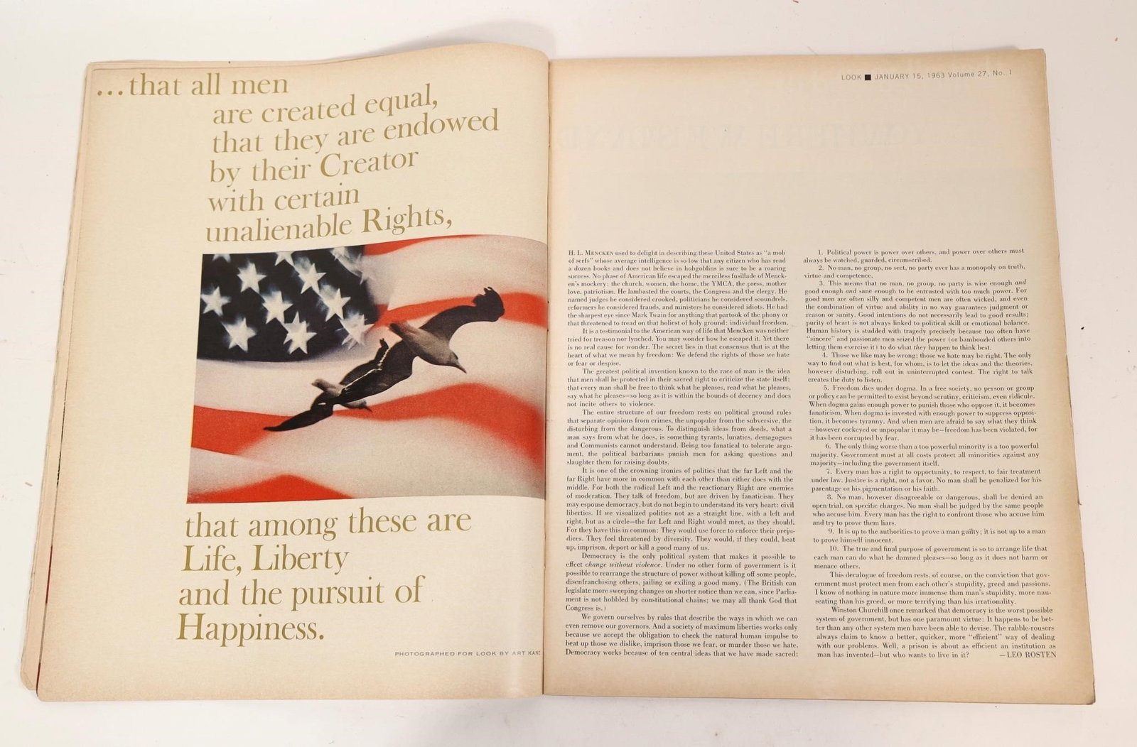 963 LOOK JFK "Where We Stand" Issue - 2