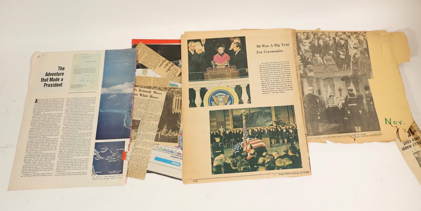 JFK Vintage Newspaper & Magazine Clippings (1 of 2)