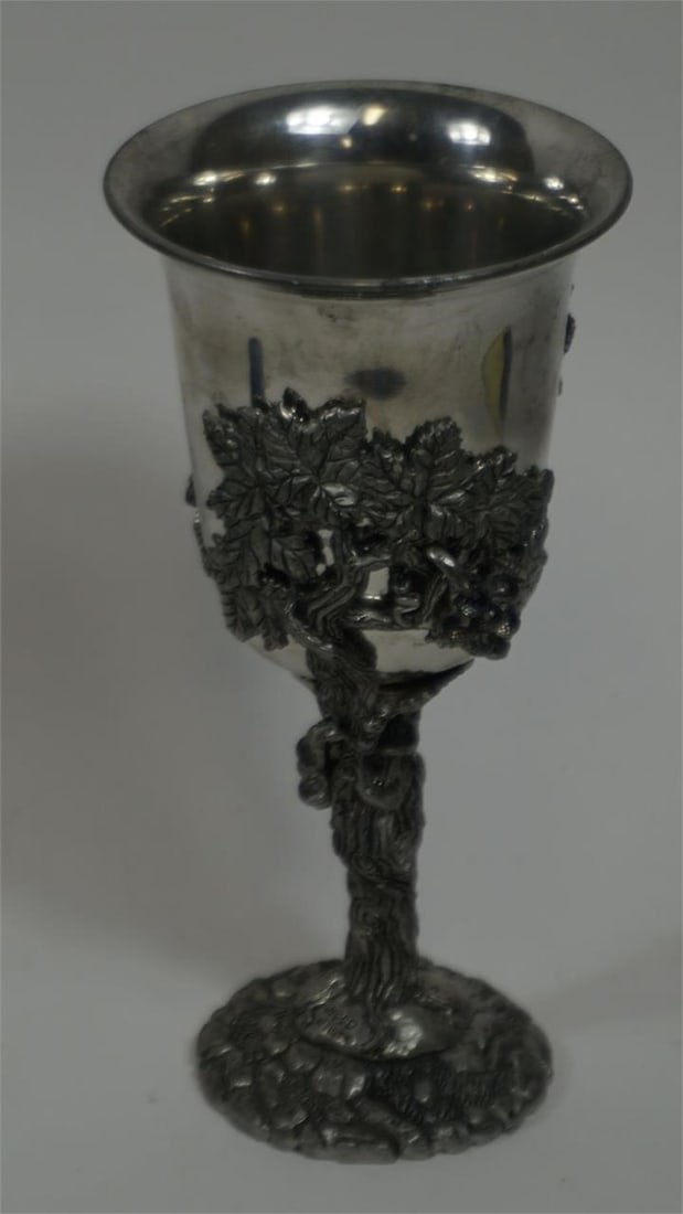 Fellowship Foundry Pewter Grapevine Goblet - 3
