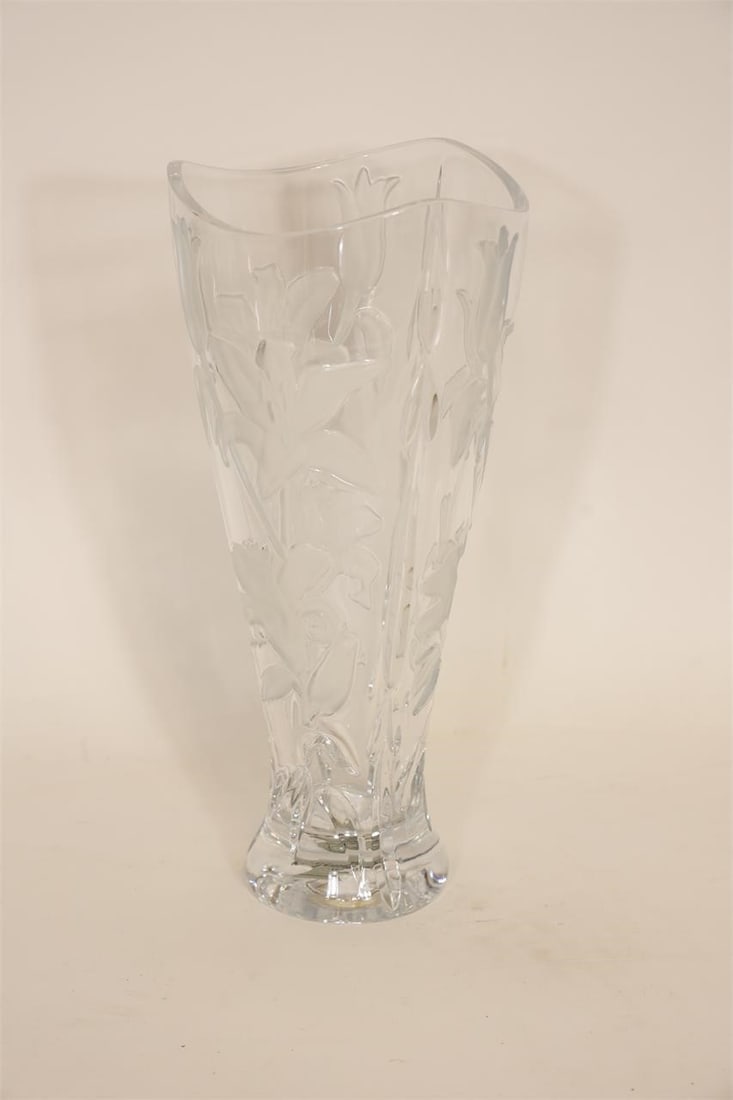 Gorham Tiger Lily Crystal Vase - 4