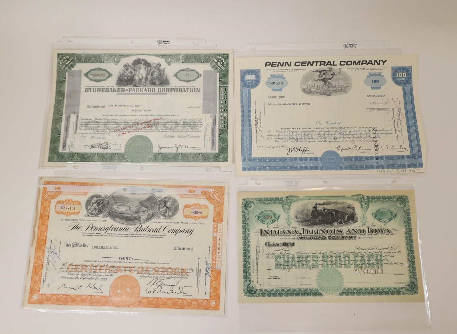 Railroad & Corporate Stock Certificates (1 of 2)