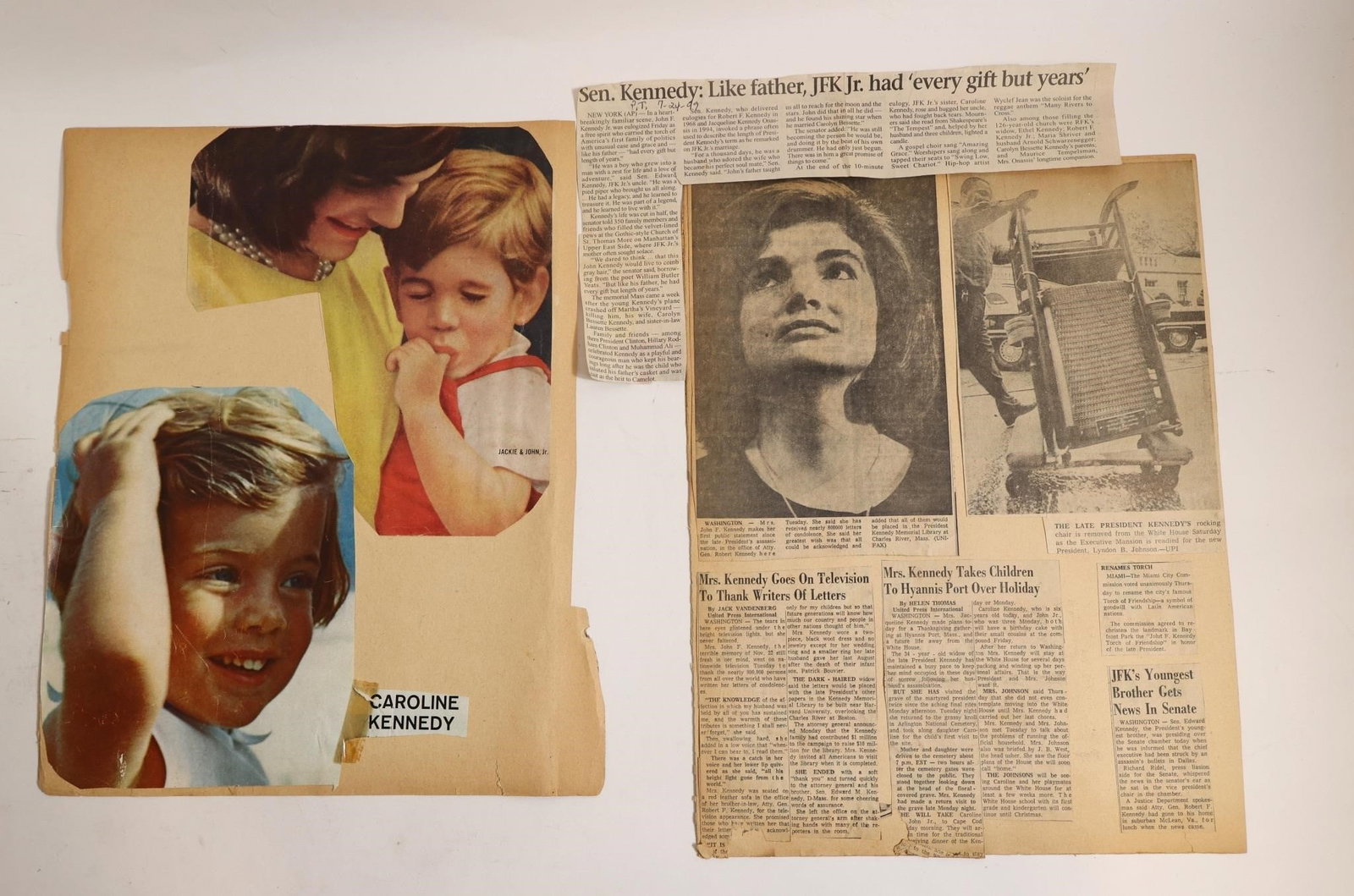 Kennedy Family Clippings (1 of 2)