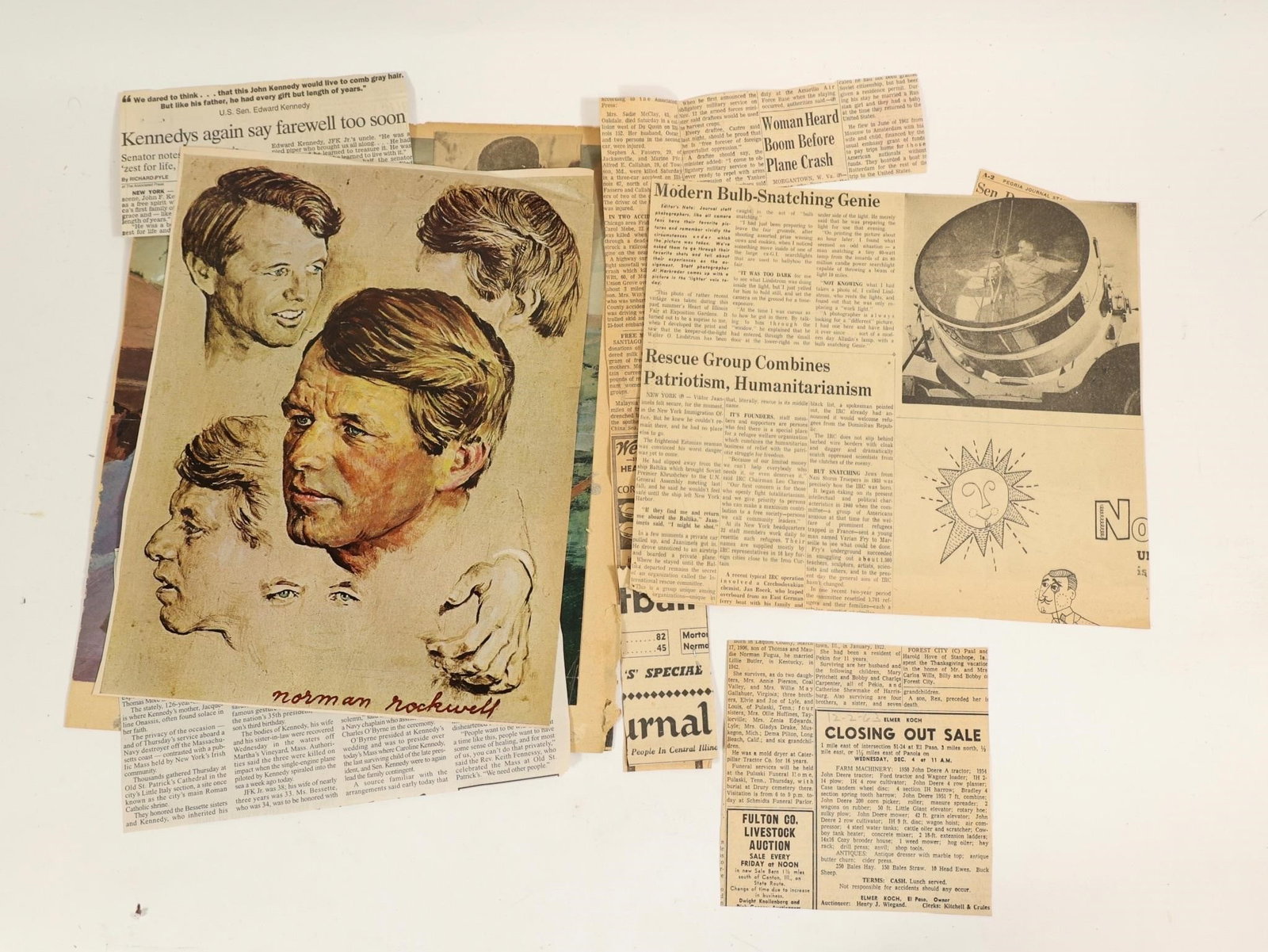 JFK Era Newspaper Clippings - 2
