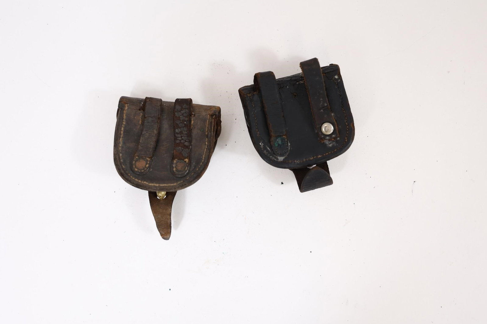 Civil War Era Leather Cap Pouches (1 of 2)