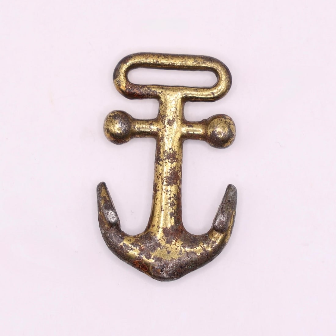 Hammock Anchor: This is a miniature anchor, approximately 2.75 inches long. The item has a patent date of "May 3, '81" (1881) embossed on it. It was likely created to look rustic, chipped, weathered, and worn. These