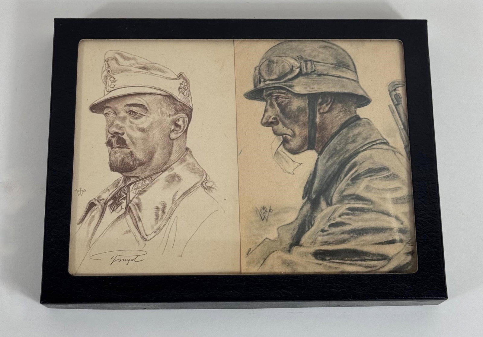 WWII W. Willrich Postcards Set: Mint WWII German postcards by W. Willrich, including 1940 Generalmajor Julius Ringel and 1941 Panzerwaffe soldier DDA. Sold together as a set in original box, excellent condition.