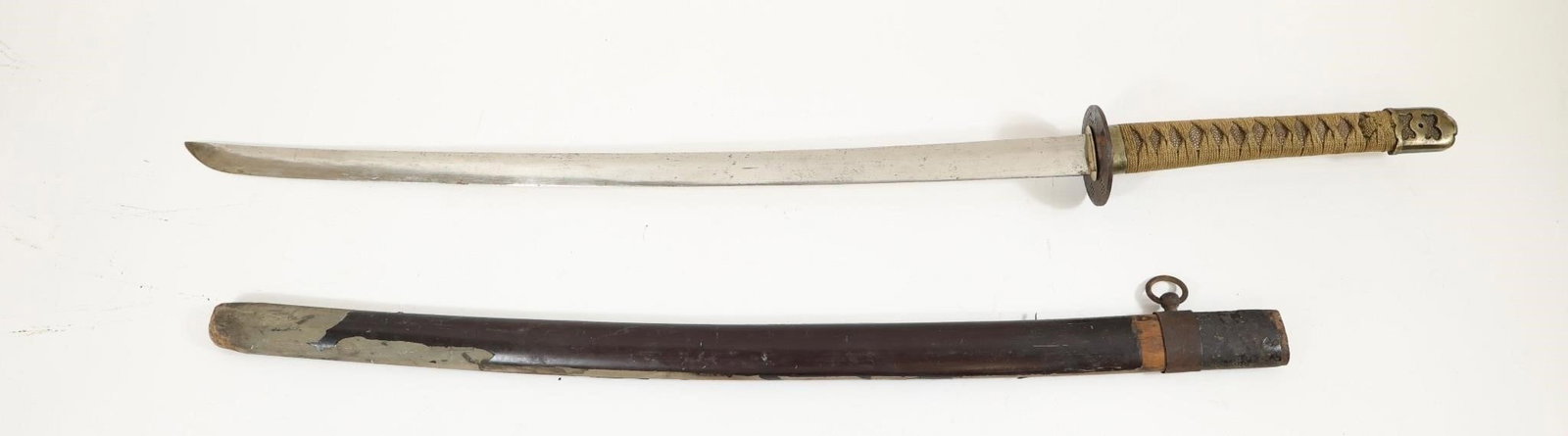 WWII Japanese Army Katana with Scabbard: WWII Japanese Army Katana with Scabbard