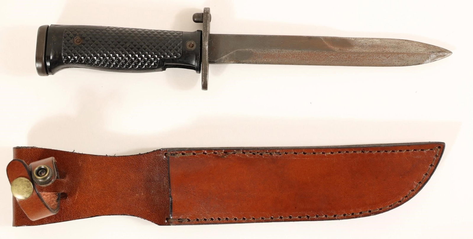 US M7 Bayonet Vietnam Era w/ Leather Sheath (1 of 8)
