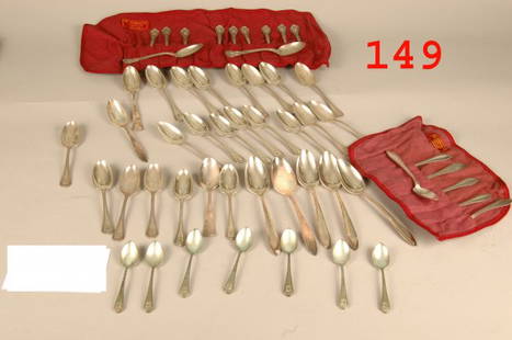 53 pieces sterling spoon lot