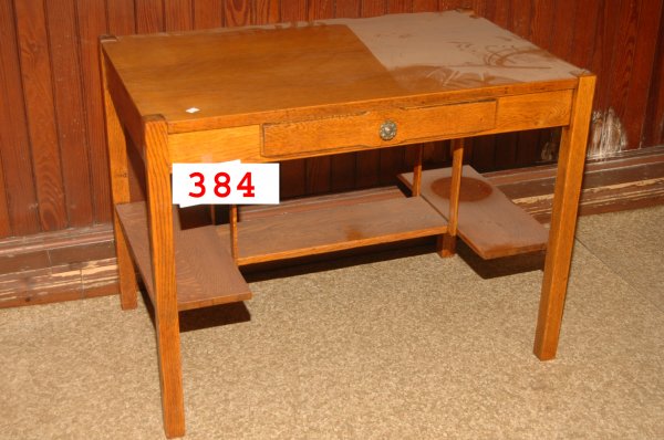 Oak desk stickley style