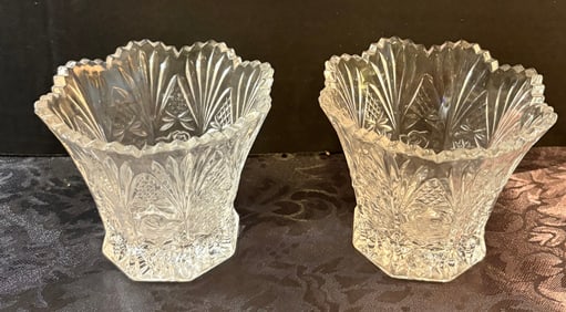 Vintage (ca. 1950s) 2-Piece Petite Glass Jam/Jelly/Compote dish(s)