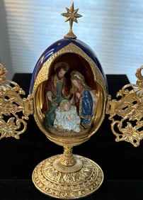 House of Faberge “A KING IS BORN” 24K Collector Egg - Limited Edition