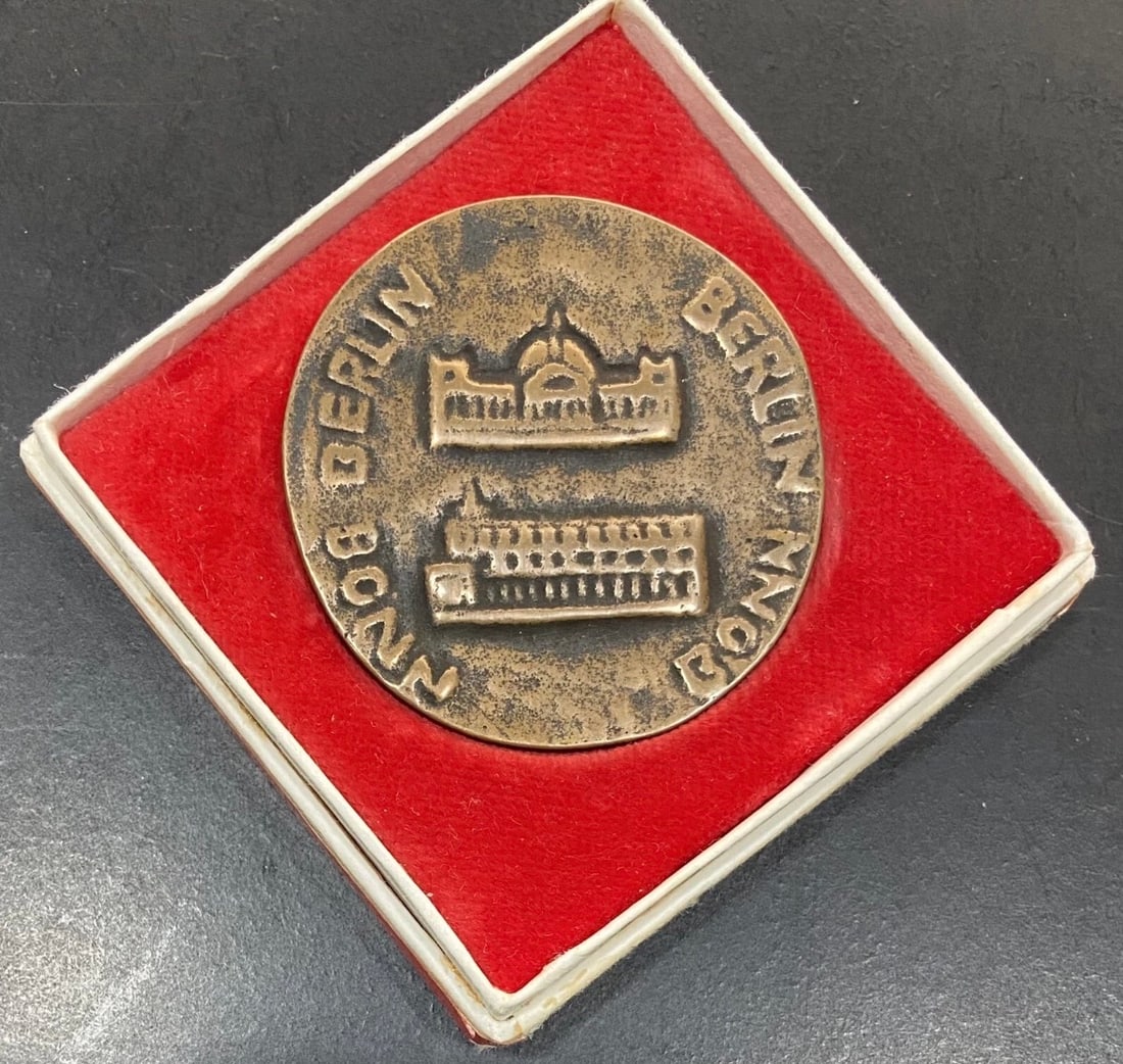 Commemorative (German) Brass Medallion of the Former German Cold-War Parliament (1 of 5)