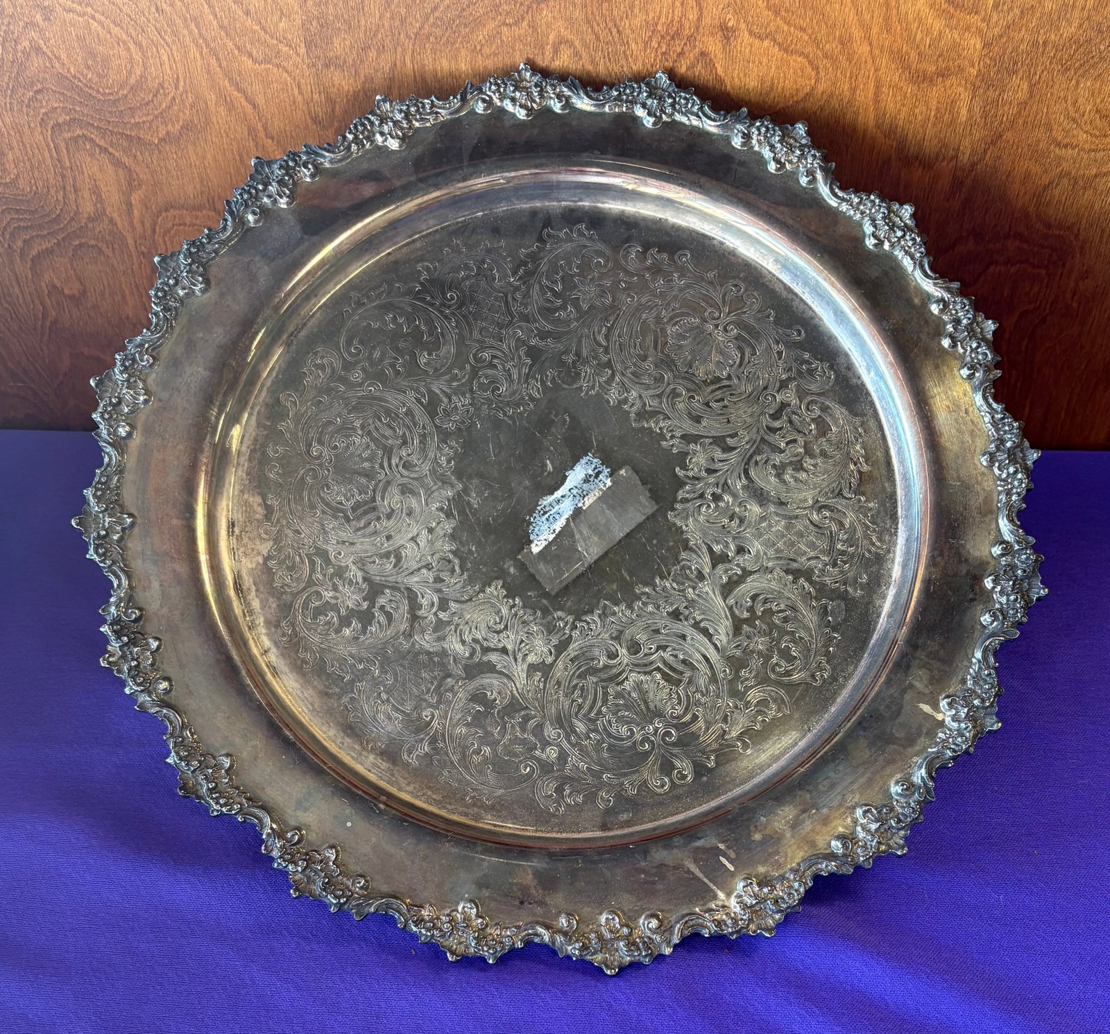 Vintage MCM Rotating Pedestal Cake Stand, Tazza, Comport w/Makers Hallmark Stamp (1 of 6)