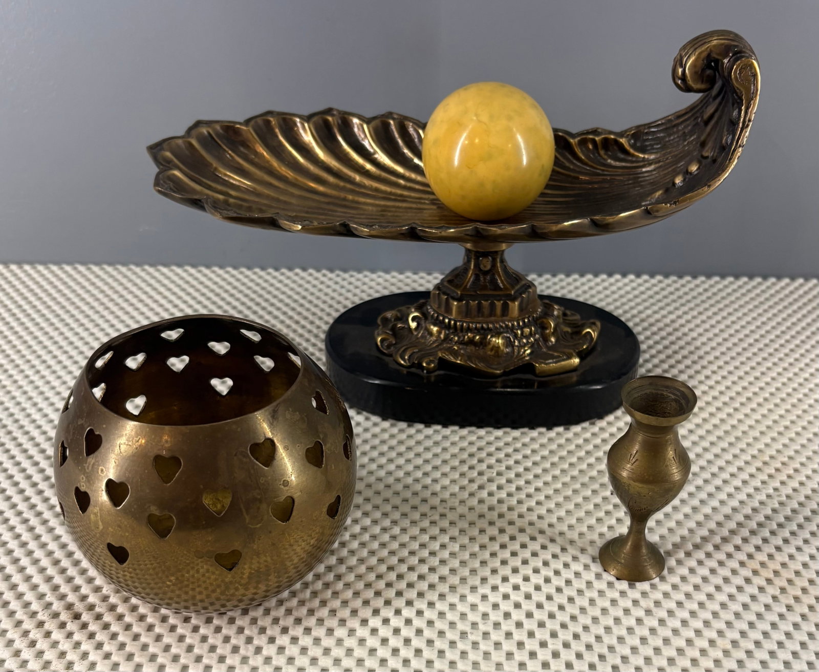 Vintage Trio of Brass Home Decorative Pieces (1 of 8)