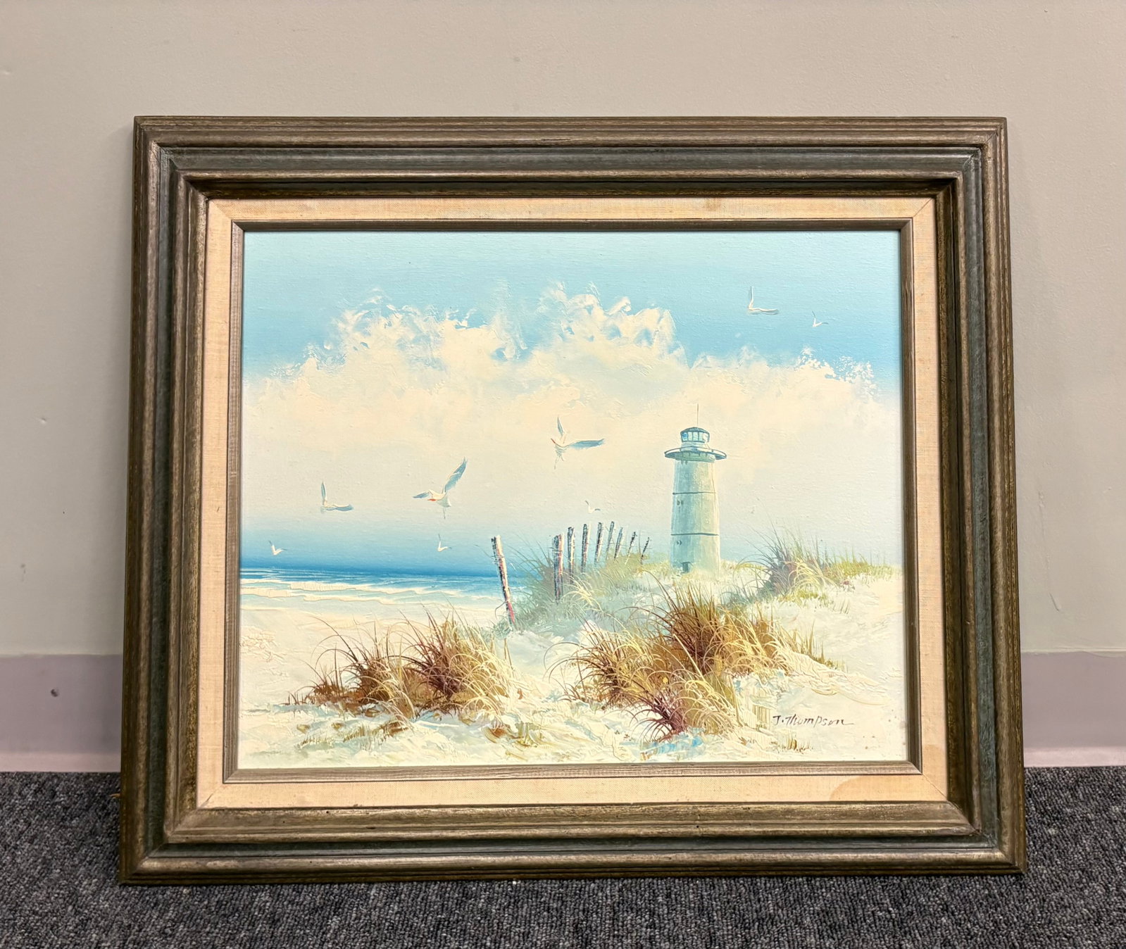 Vtg (70s/80s) Seascape Oil Painting (1 of 3)