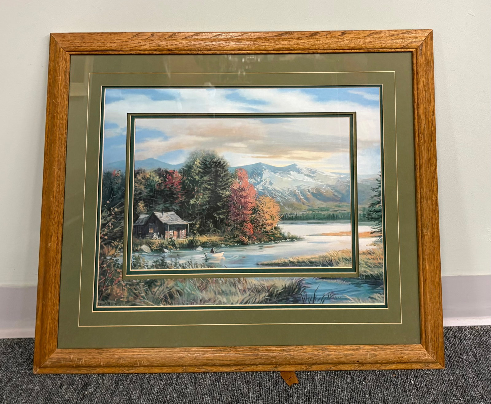 Vtg Thomas Kinkade's "Evening Majesty" Framed Landscape Lithograph - 31" x 25" (1 of 1)