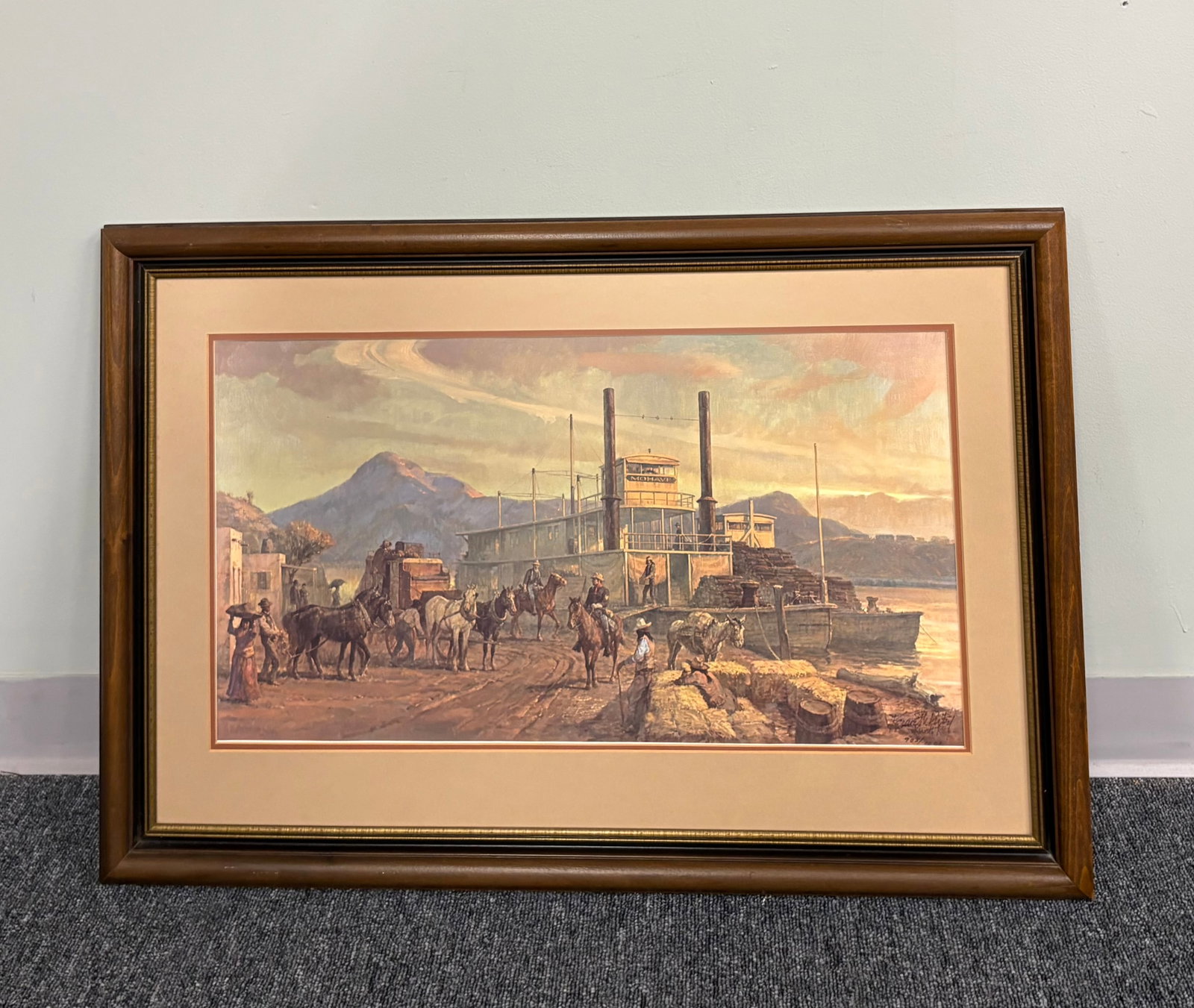 Vtg (1980s) Limited Edition "They Yuma Connection" Framed Lithograph Print - 34" x 23" (1 of 3)
