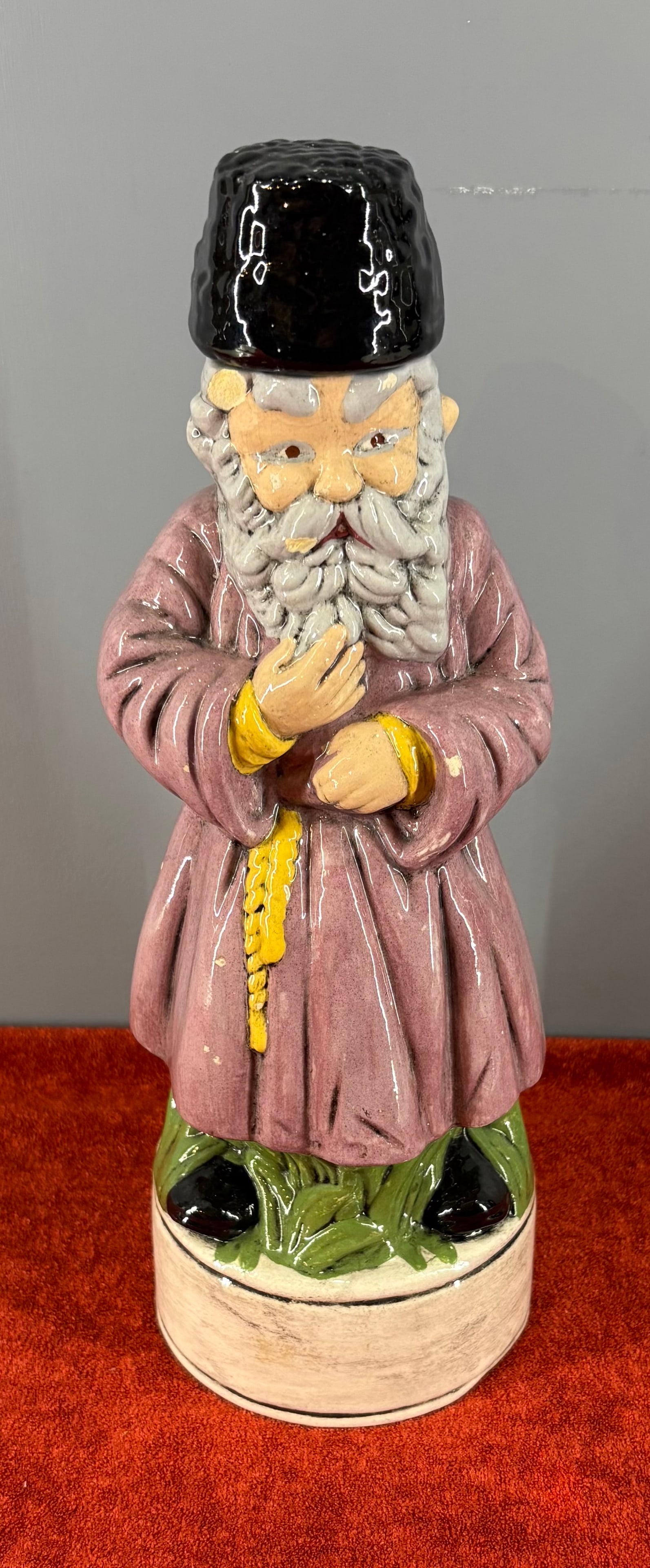 Vtg (1960s) Ceramic Russian Cossack Vodka Decanter (1 of 6)