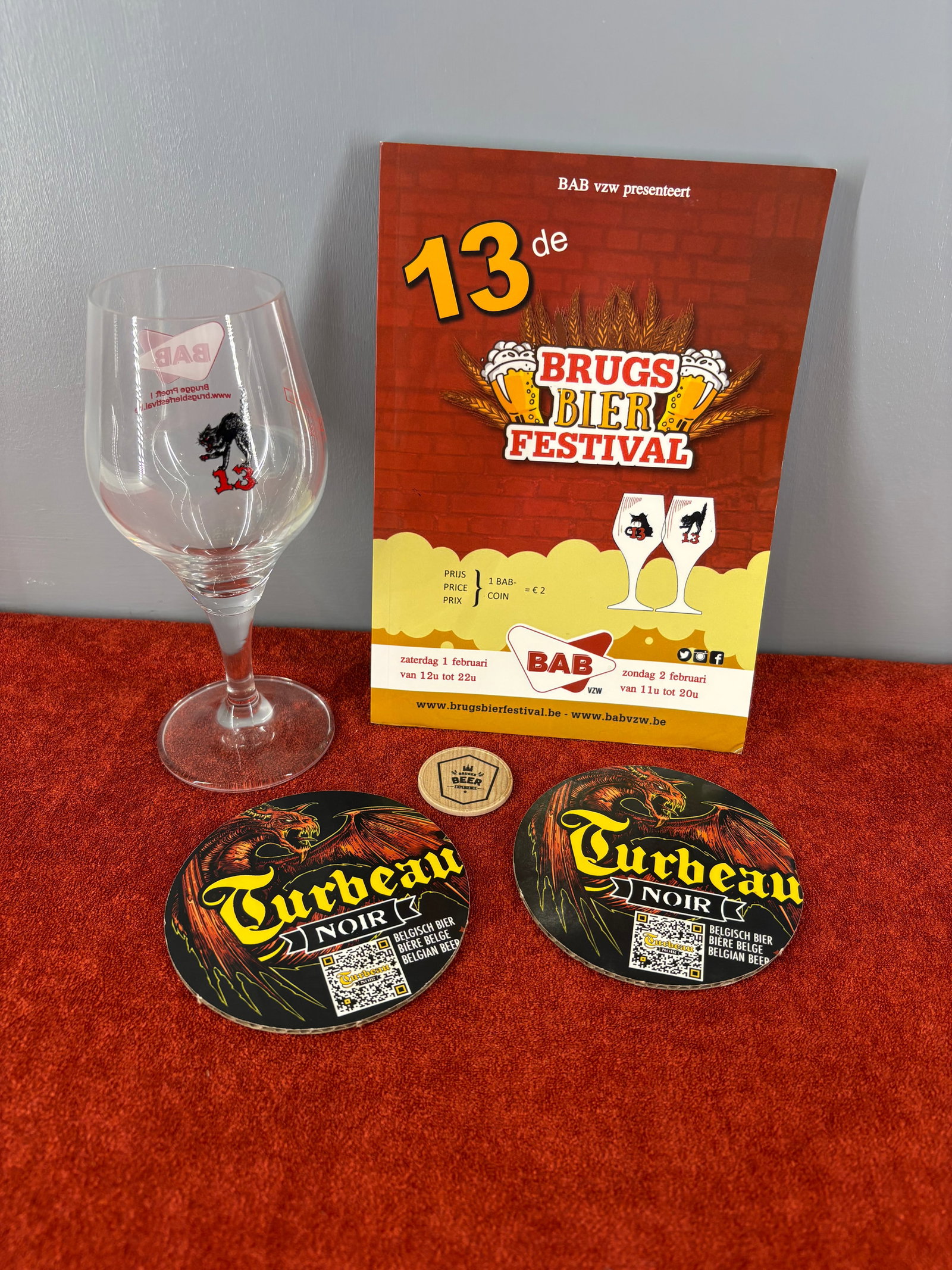Bruges Fest (Belgium) - Commemorative Beer Festival Collection: Bruges Fest - Commemorative merchandise from the 13th annual Bruges Beer Festival (13de Brugs Bierfestival), an annual Belgian event organized by the beer association BAB vzw. Items in the Collection 