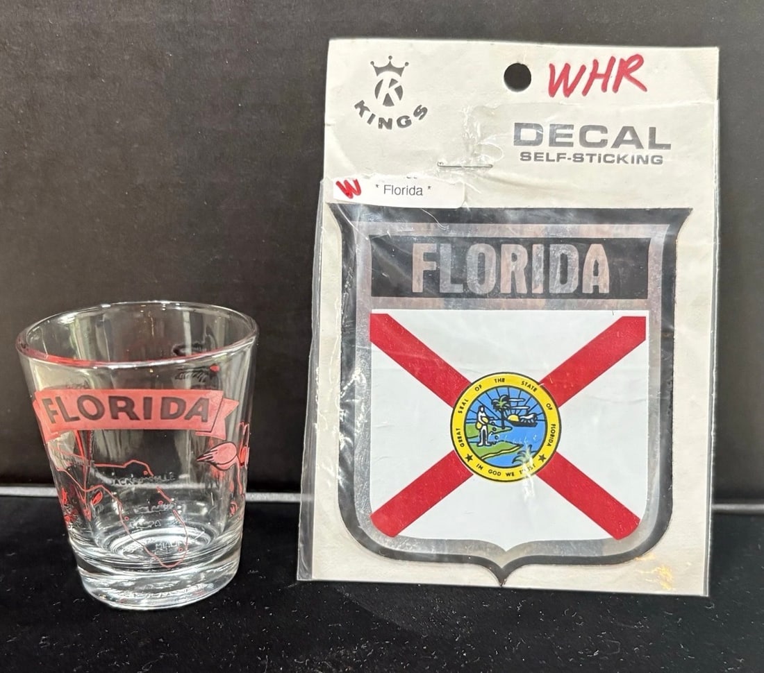 Florida Shot Glass & State Flag Decal (1 of 5)
