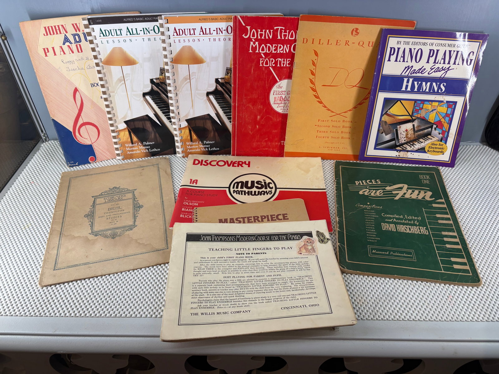 Grouping of Classic & Vintage Piano Instruction Books & Method Courses (1 of 4)