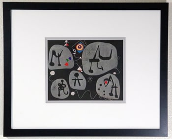 Joan Miro, 1949 Lithograph, Provenance