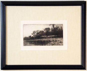 1880 Etching, Jacque, Hamerton Edition, Provenance