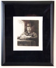 1880 Etching, Rembrandt, Hamerton Edition, Provenance