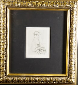 Renoir. Original Etching on Japon, 1921, Ed. 54 of 250,COA,