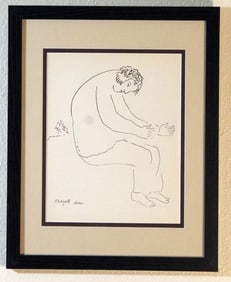 Marc Chagall, 1959 Lithograph, Solitude, #621 of 750,Provenance