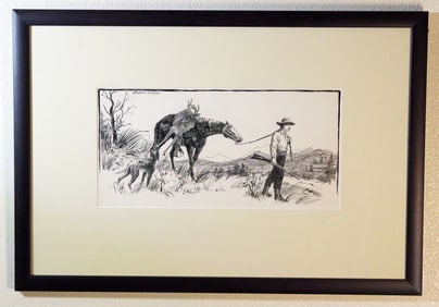 Langdon Smith, Original Pen & Ink, Artist Signed, Mint Condition, CC 1900,