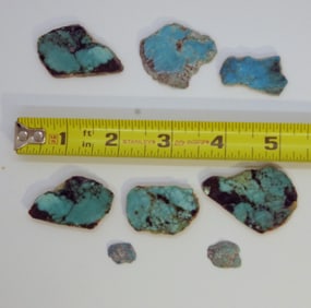 Lot Turquoise, Old Kingman Mines, 36 gm. Slabbed,