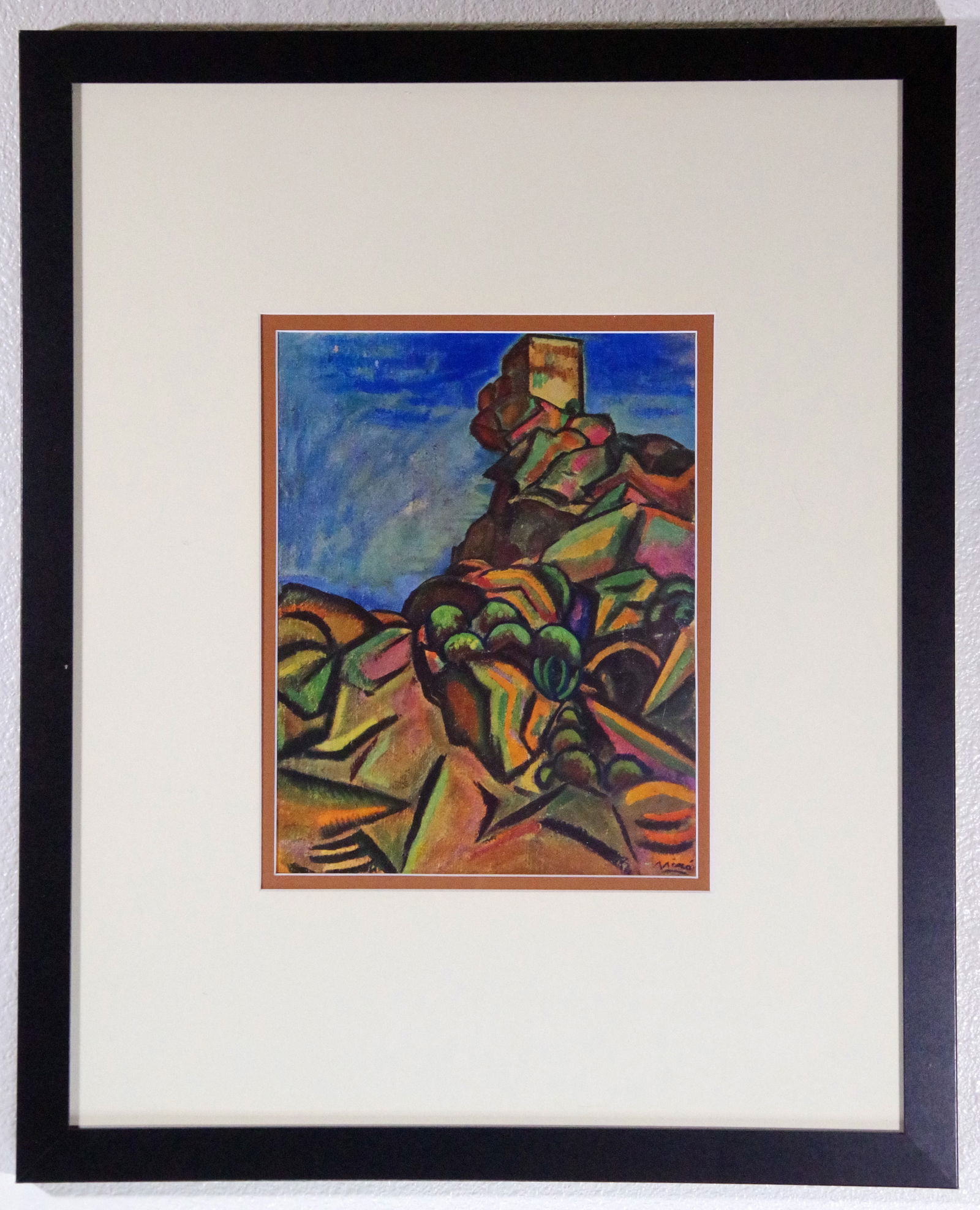 Joan Miro, 1949 Lithograph, Vivid Colors, COA, Matted, Framed, (1 of 4)