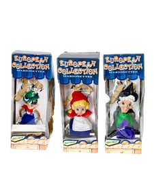 Set of Three 1992 European Collection Marionette Dolls