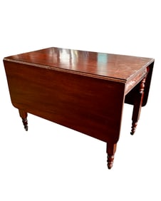 American Empire Drop Leaf Dining Table