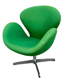 Arne Jacobson style Child's Swan Swivel Armchair