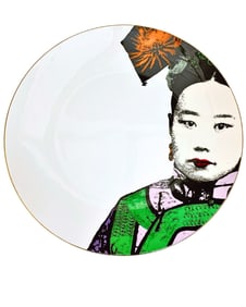 Pair of Shanghai Tang Porcelain Plates