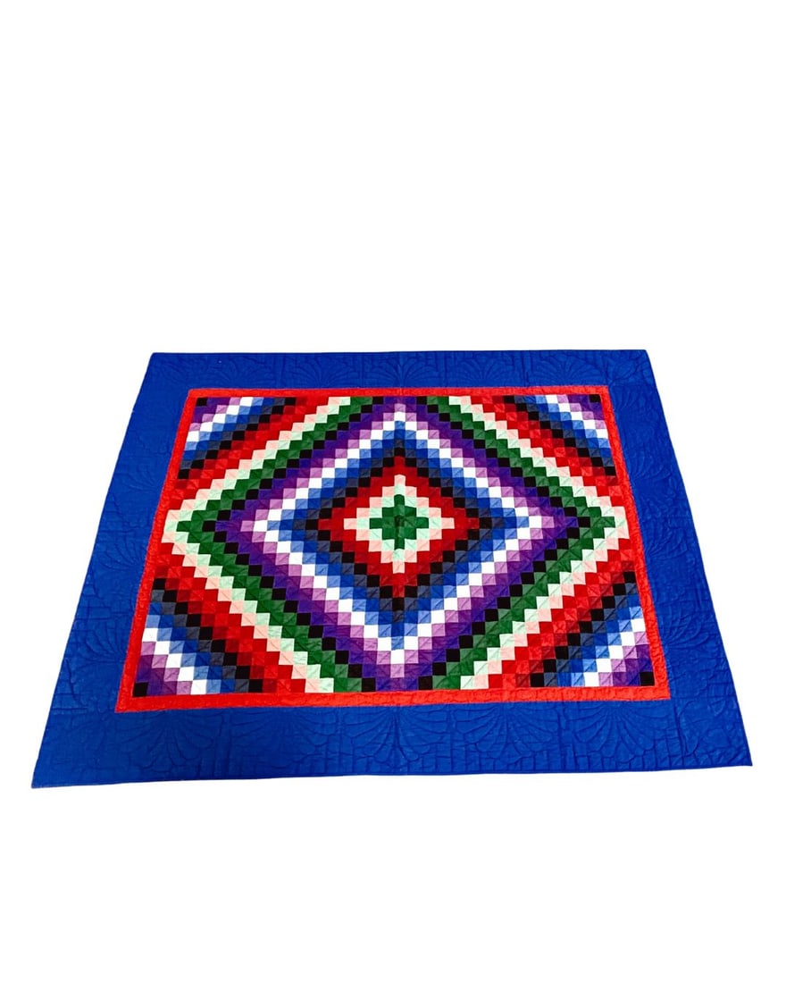 Large Amish Sunshine & Shadow Quilt (1 of 2)