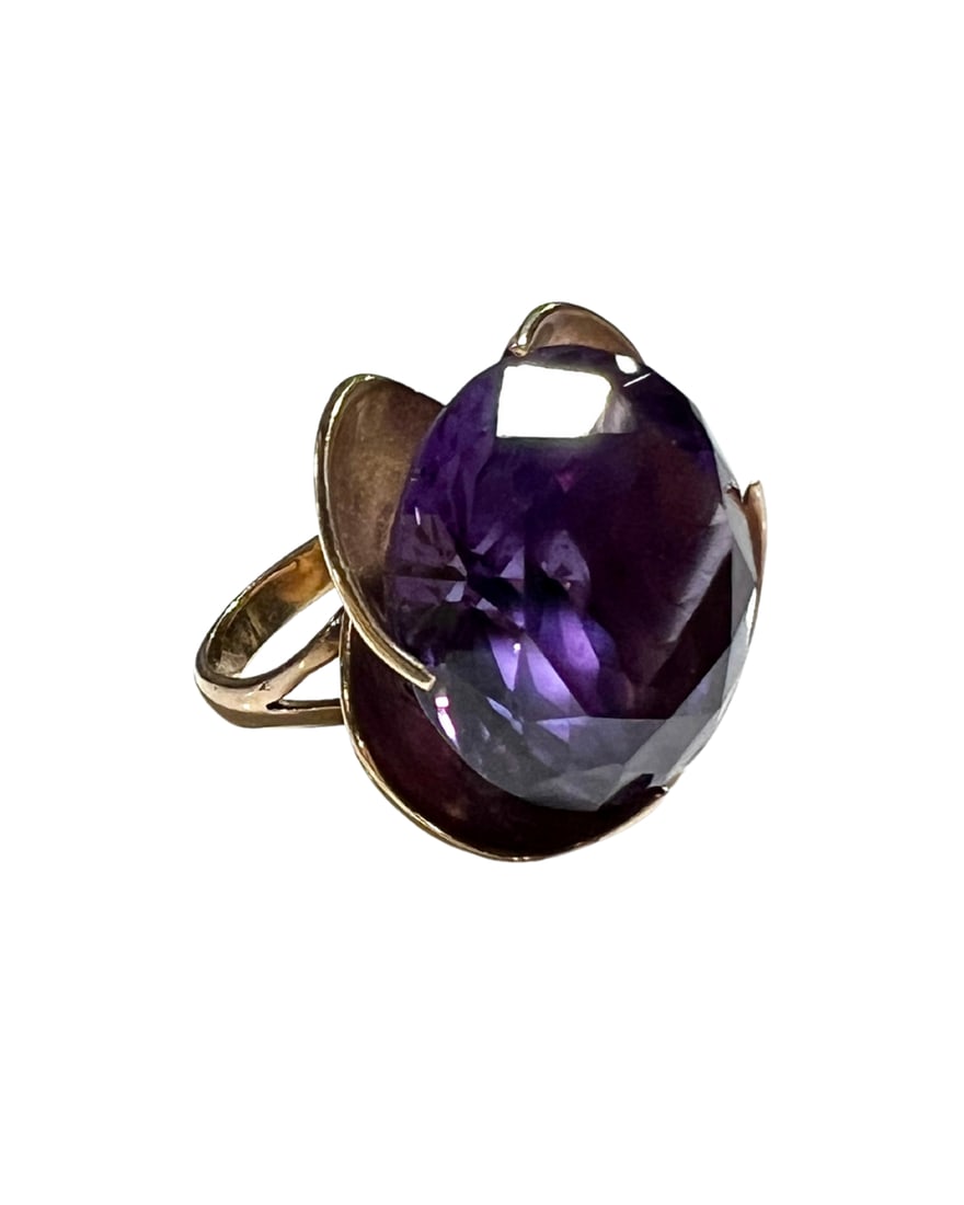 Retro Gemstone Cocktail Ring (1 of 4)