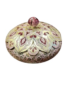 Korean Silver and Enamel Covered Bowl