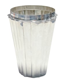 Art Deco Sterling Silver Tapered Vase