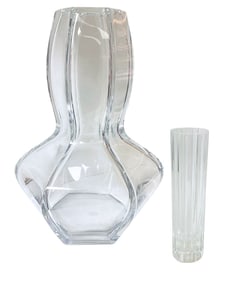 Two pieces Baccarat Glass