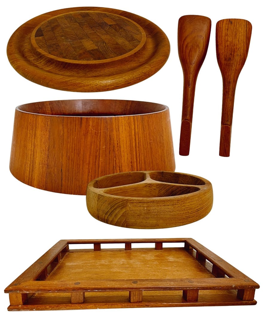 4 Vintage Dansk Teakwood Serving Pieces (1 of 10)