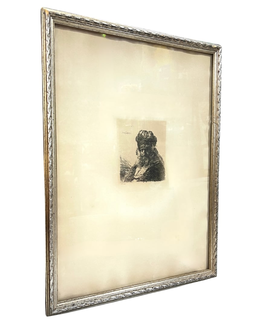 Rembrandt van Rijn, (1606 - 1669), Netherlands, "Bearded Old Man in a High Fur Cap, with Eyes (1 of 2)