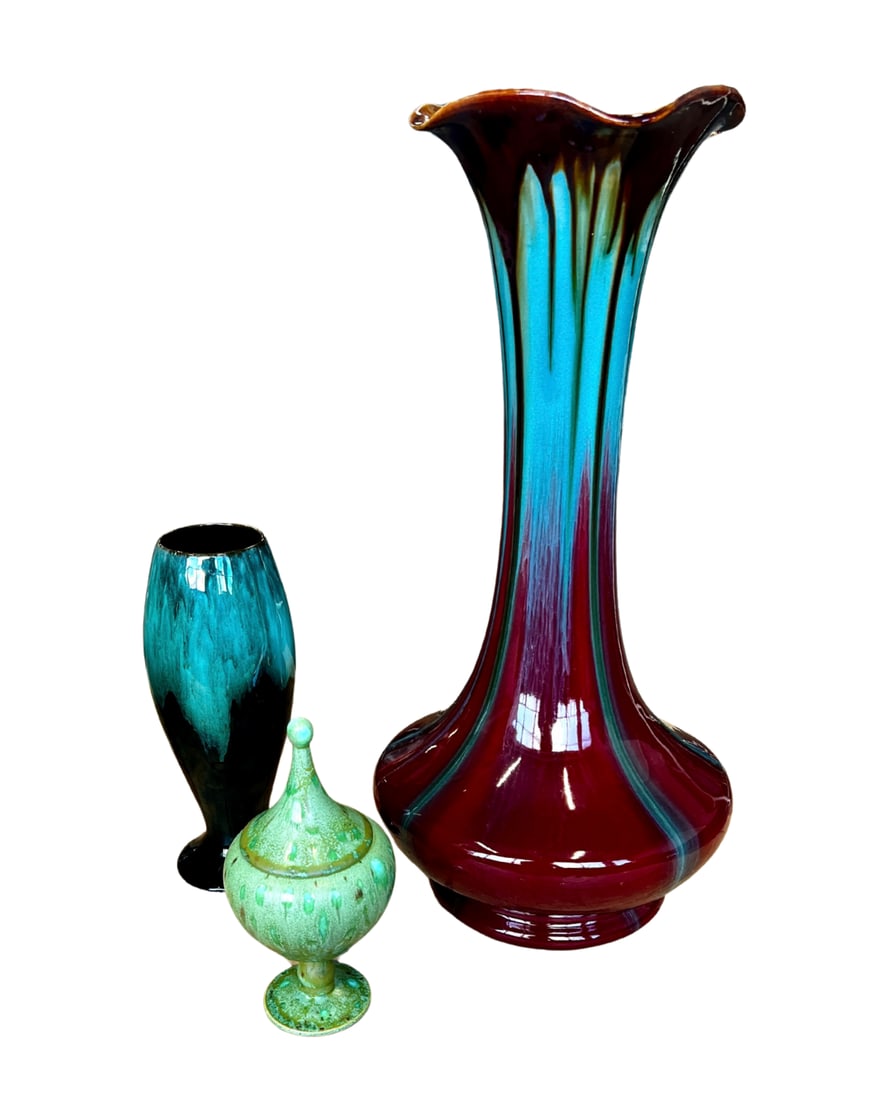 Three Art Pottery Pieces (1 of 9)